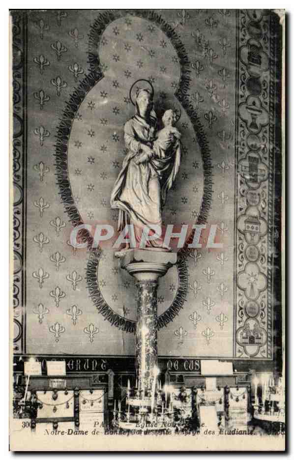 CPA Paris Eglise Notre Dame De Garde Dite Vierge des etudiants