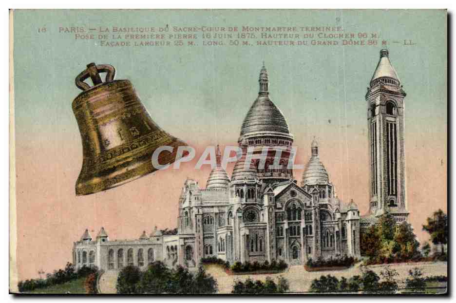 CPA Paris La Basilique De Sacre Coeur De Montmartre Cloche