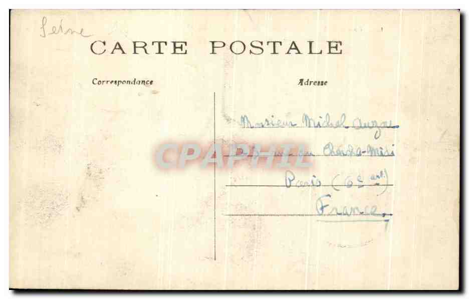 CPA Paris inondations De Janvier 1910 La Rue De Lyon Gare de Lyon  — Rückseite