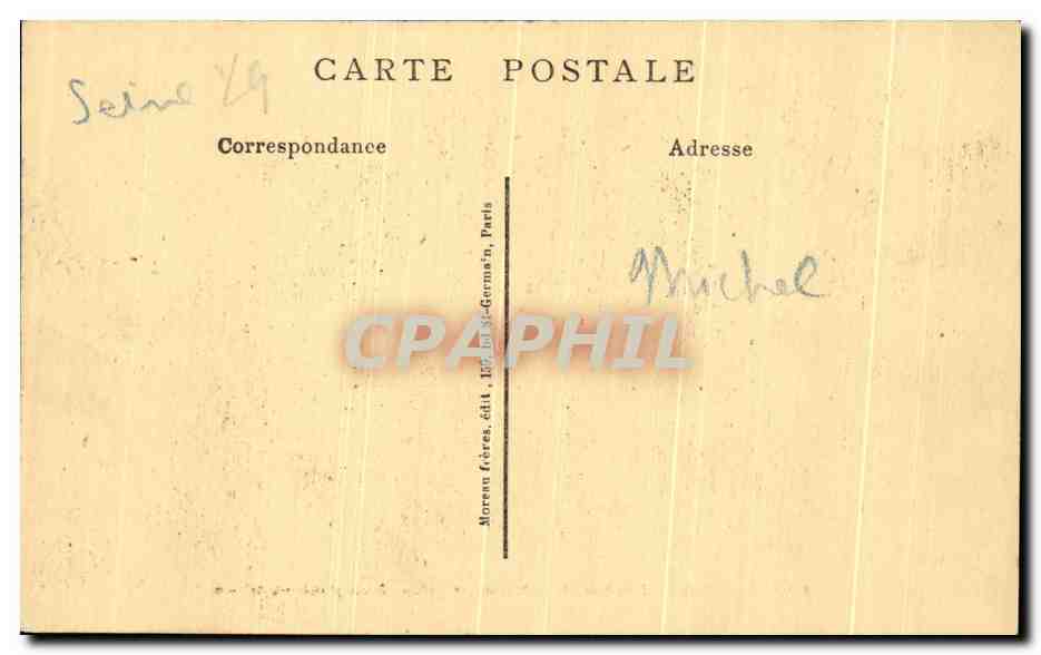 CPA Paris Jardin Des Plantes Un Kangourou Male Zoo — Rückseite
