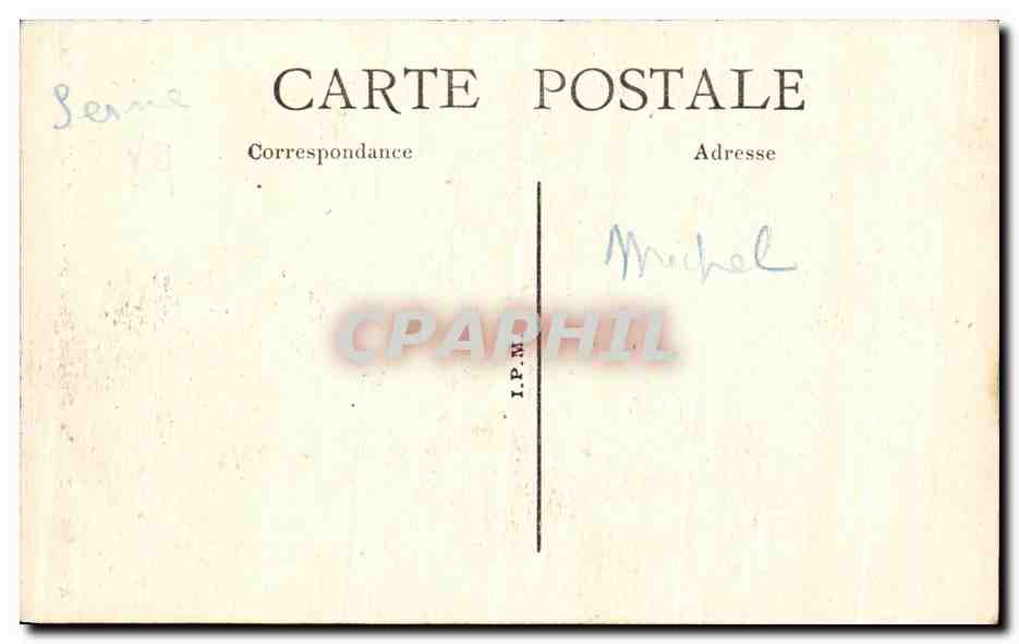 CPA Paris Jardin Des Plantes Girafe d'abyssinie Zoo — Rückseite
