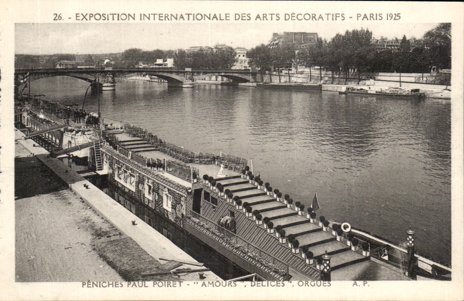 CPA Exposition Internationale Dez Arts Decoratifs Paris Peniches Paul Poiret Amours Delices Orgues 