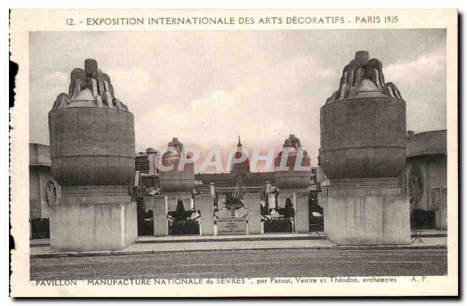 CPA Exposition Internationale Dez Arts Decoratifs Paris Pavillon Manufacture Nationale De Sevres