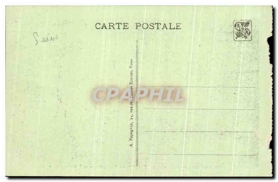CPA Exposition Internationale Dez Arts Decoratifs Paris Pavillon Manufacture Nationale De Sevres — Rückseite