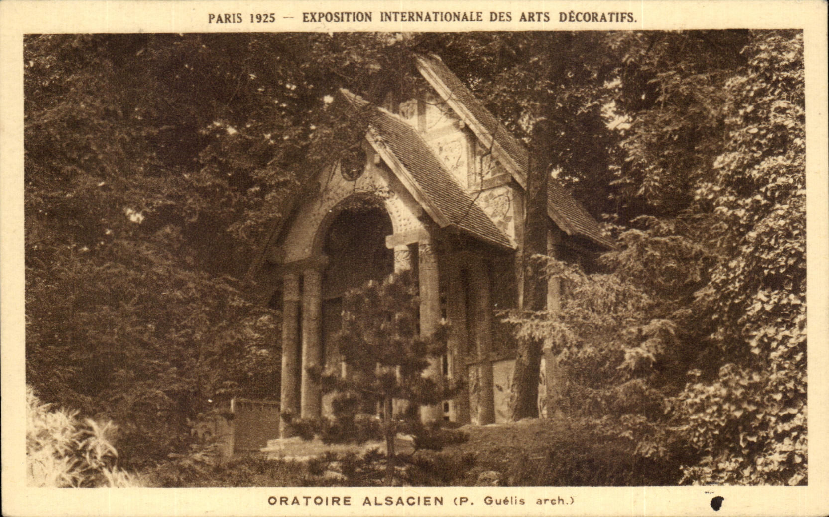 Alsatianisches Oratorium — Internationale Ausstellung für Dekorative Künste, Paris 1925 — P. Guéélis arch.