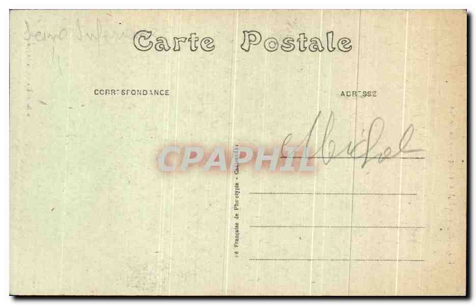 CPA Dieppe Eglise St Jacques La Rosace — Verso
