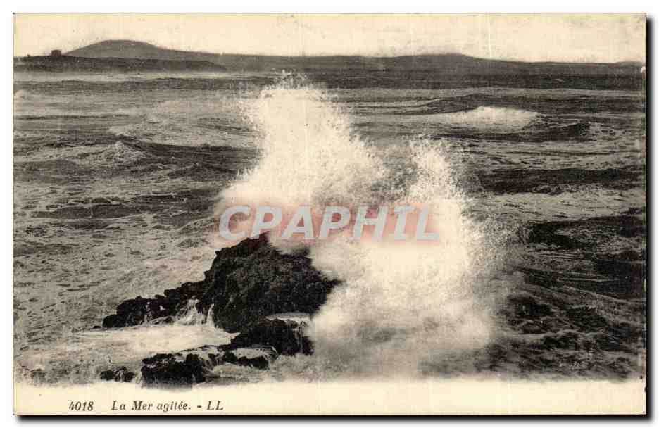 CPA La Mer agitee
