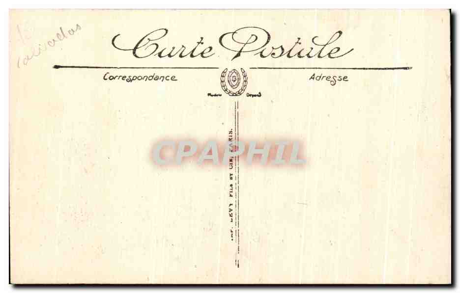 CPA Bernieres Sur Mer Les Cabines — Verso