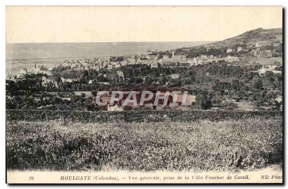 Houlgate (Calvados) — Vue générale prise de la Villa Foucher de Careil — ND Photo