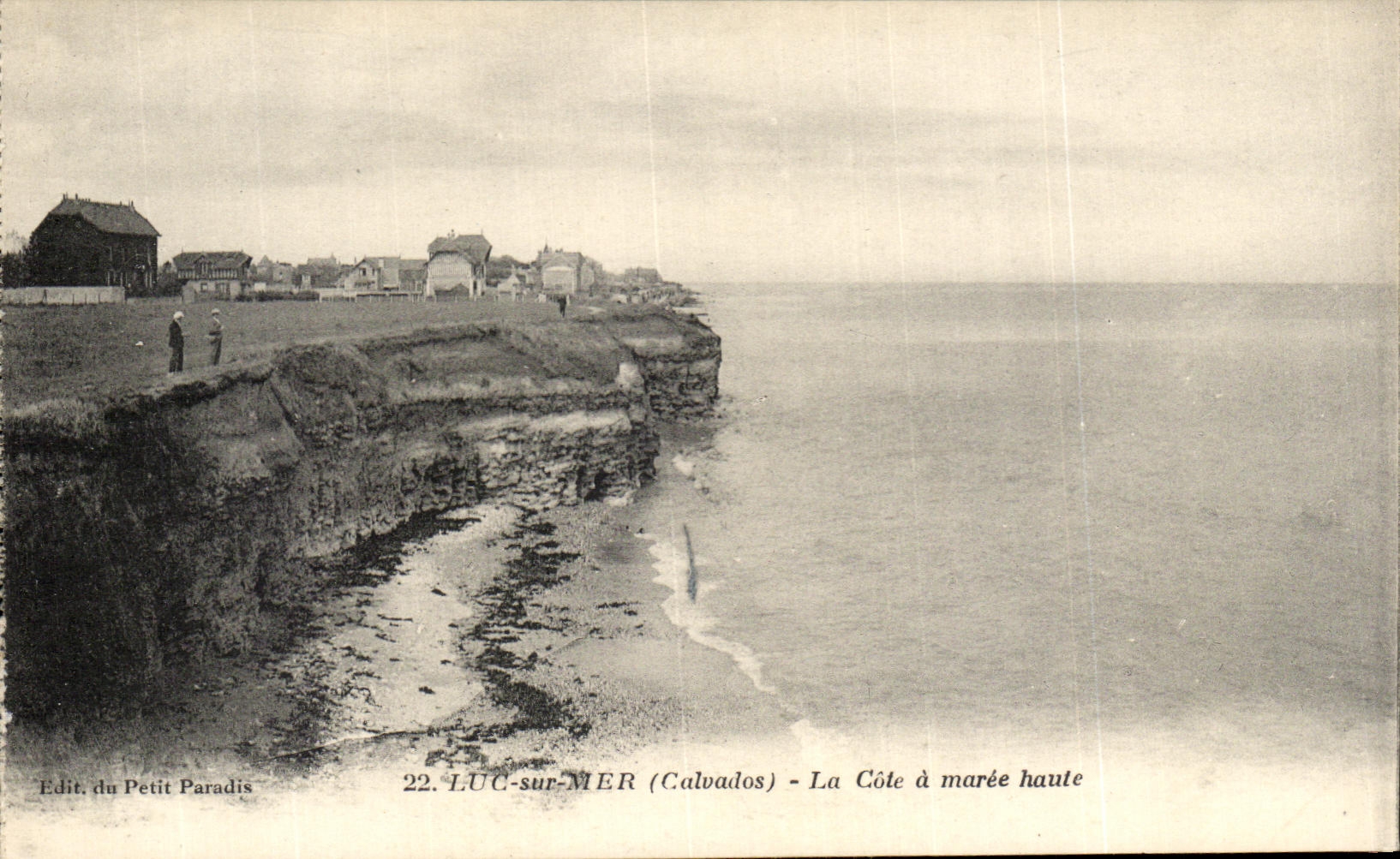 Luc-sur-Mer (Calvados) — La Côte à marée haute — Edit. du Petit Paradis n°22
