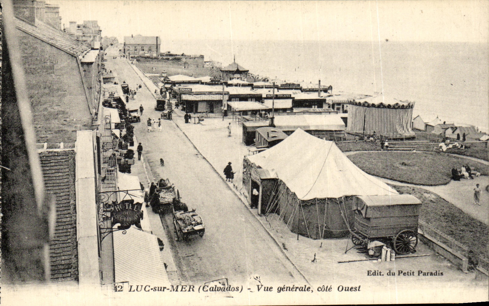 LUC-sur-MER (Calvados) — Vue générale, côté Ouest — Edit. du Petit Paradis
