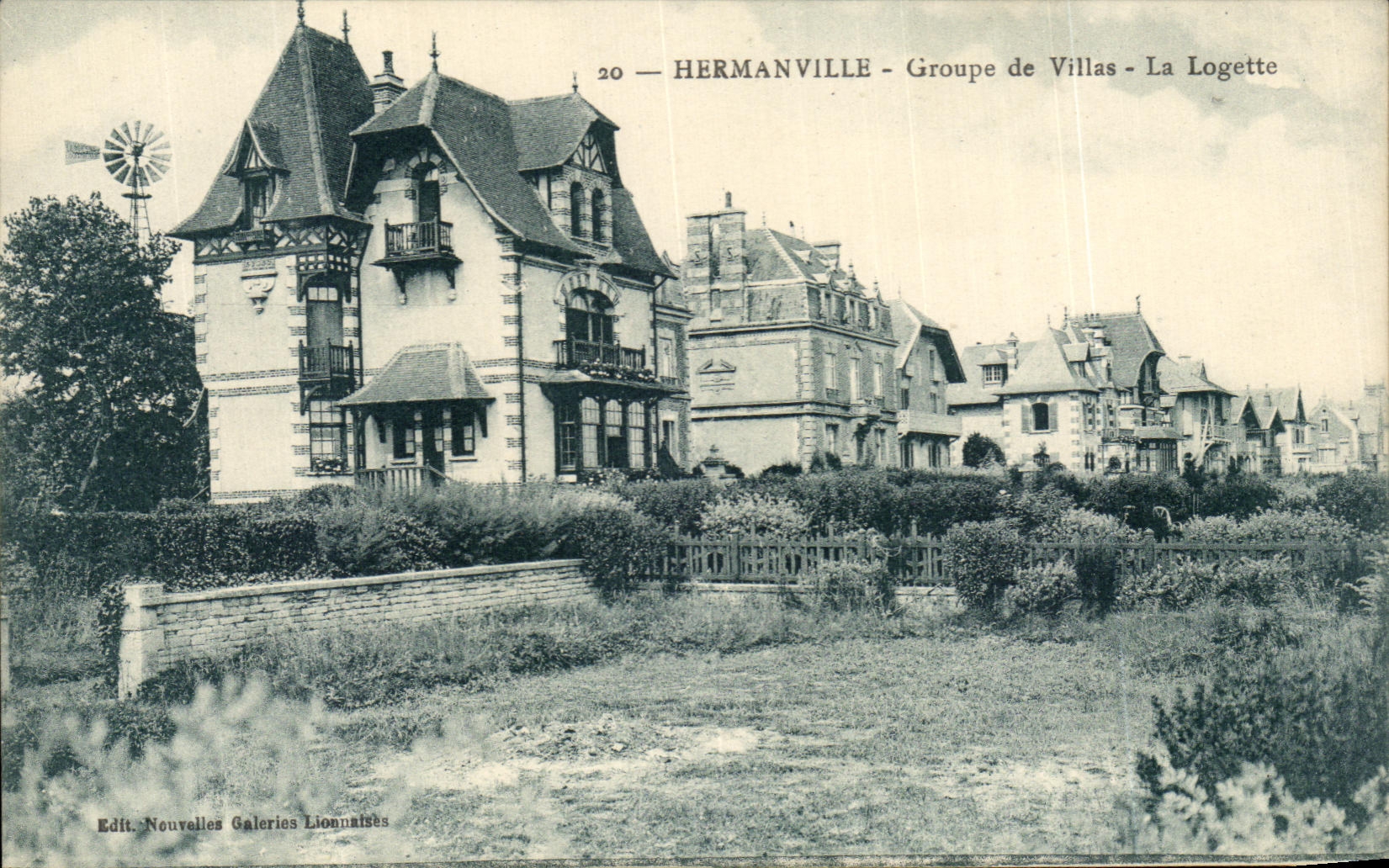 CPA Hermanville Groupe de Villas la Logette