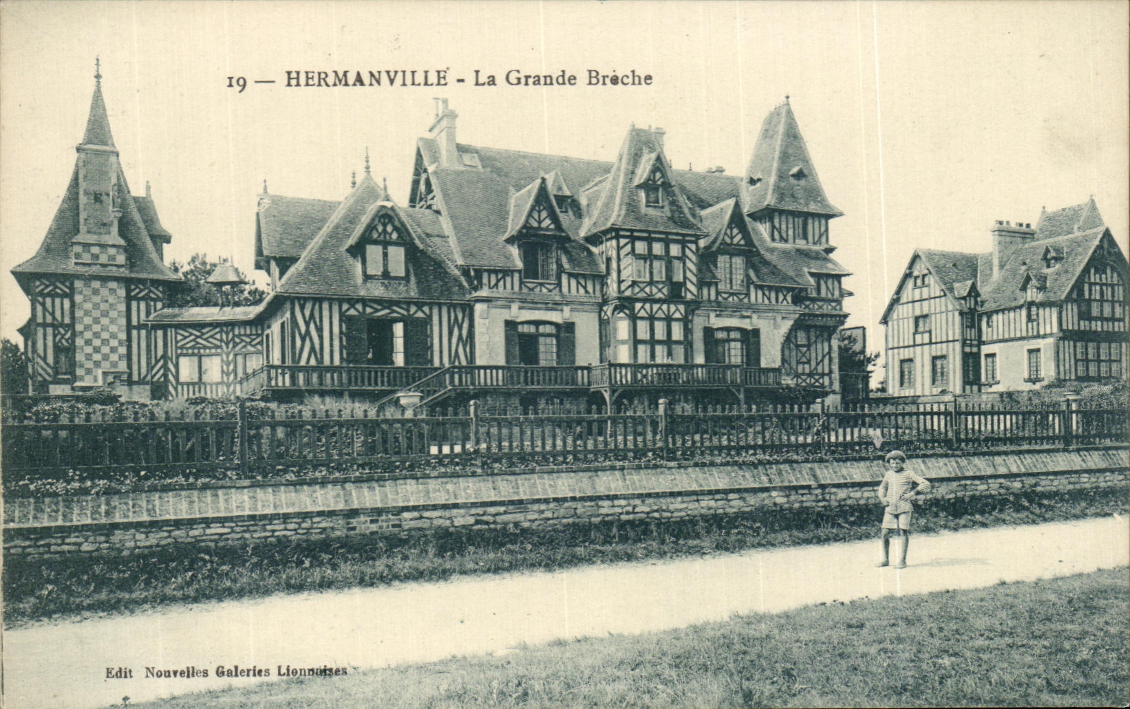 Hermanville - La Grande Brèche — éditeur : Nouvelles Galeries Lionnoises, n°19