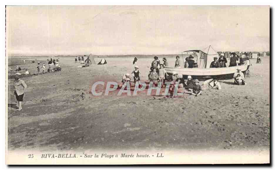 CPA Riva Bella Sur la Plage a Maree Haute