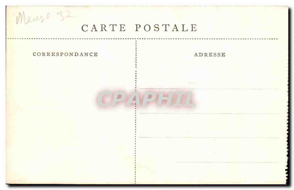 Verdun — Façades de la Cathédrale et de l'Évêché bombardées — L.C.H. - Visé, Paris — Rückseite