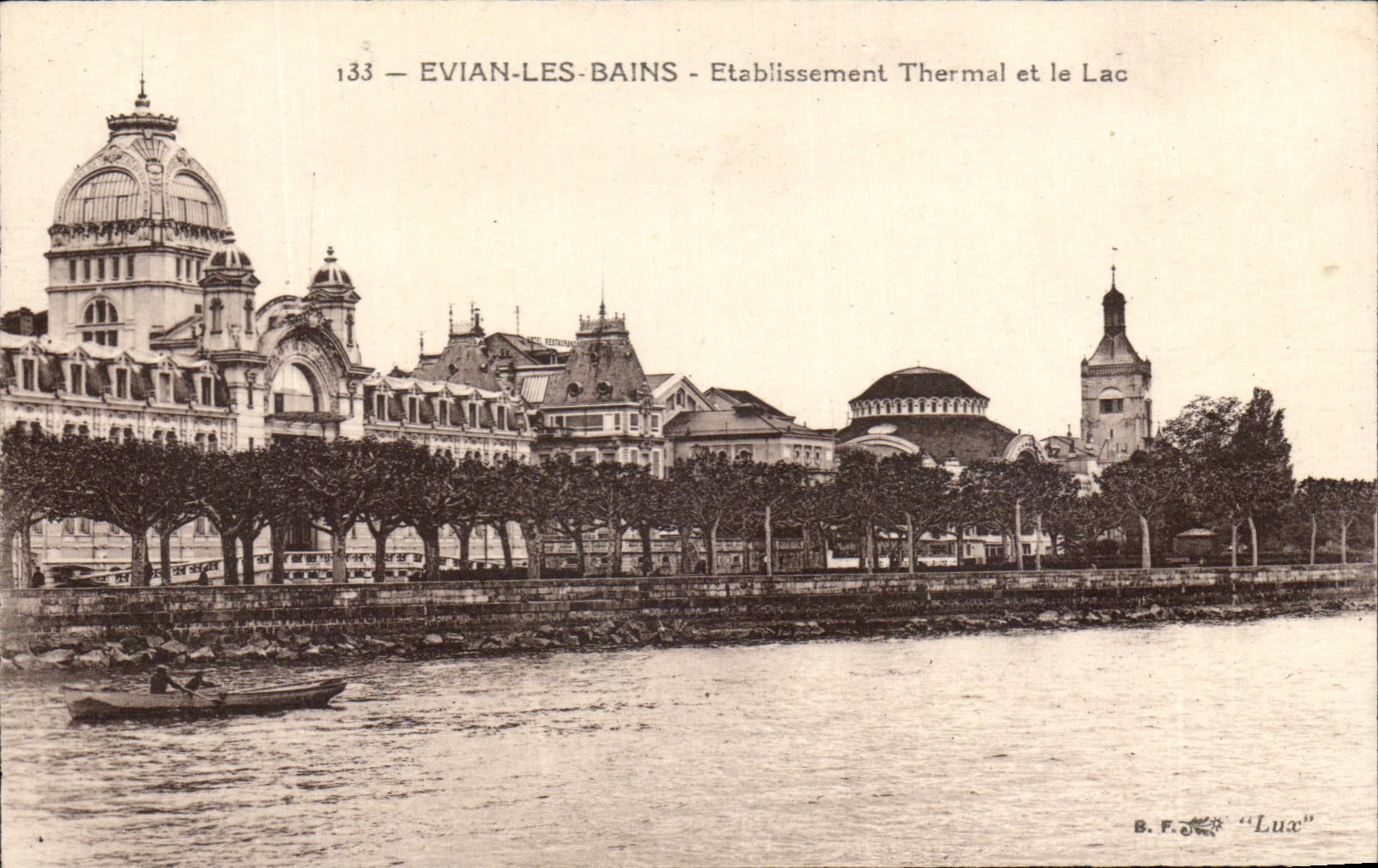 CPA Evian Les Bains Etablissement Thermal et le Lac