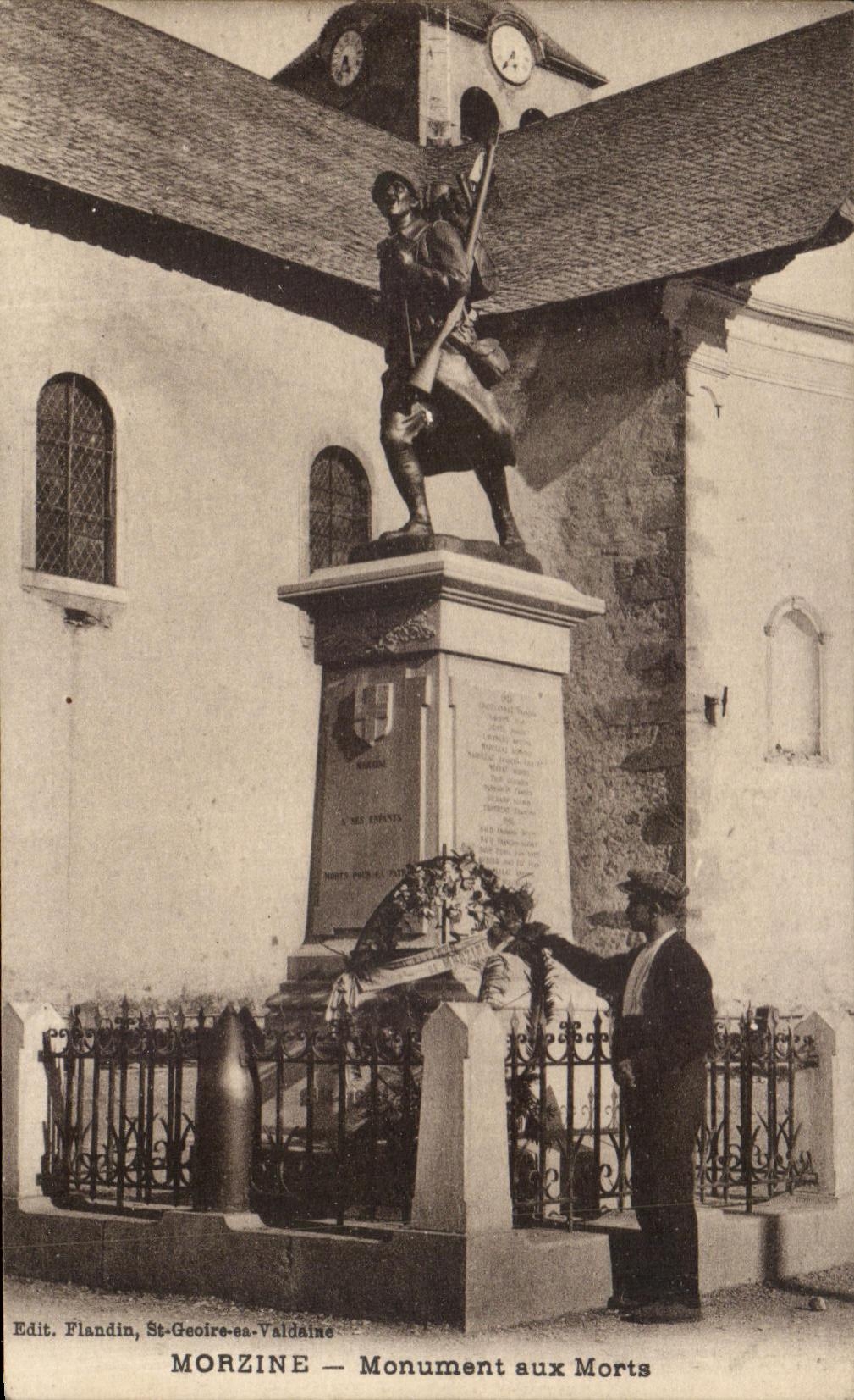 Morzine — Monument aux Morts — Edit. Flandin, St-Geoire-en-Valdaine