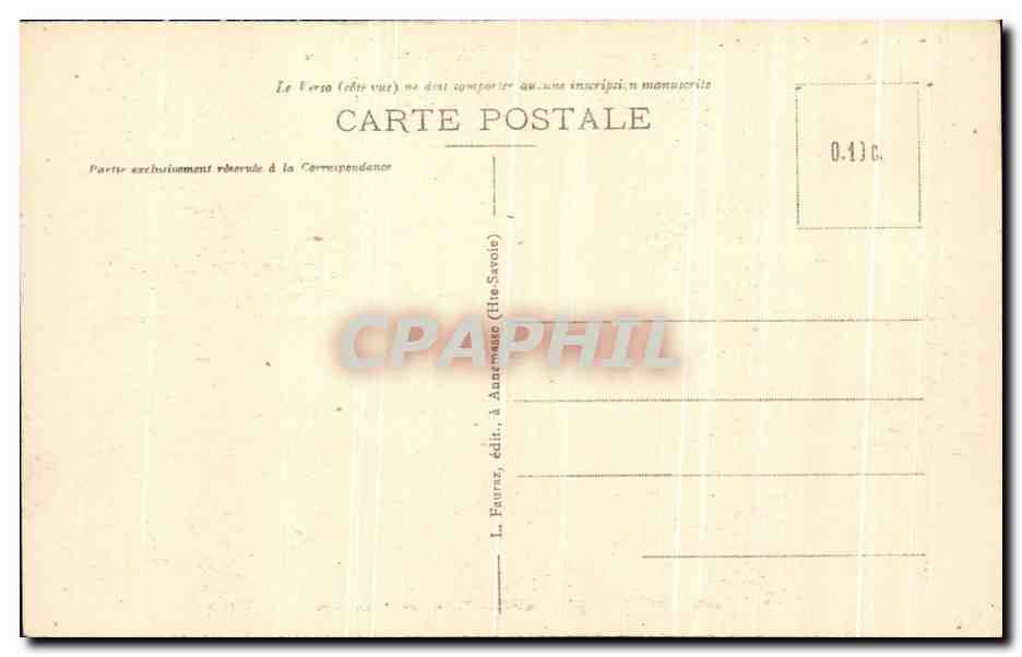 Morzine (Haute-Savoie) — Vallée des Ardoisières — éditeur L. Fauraz — Rückseite