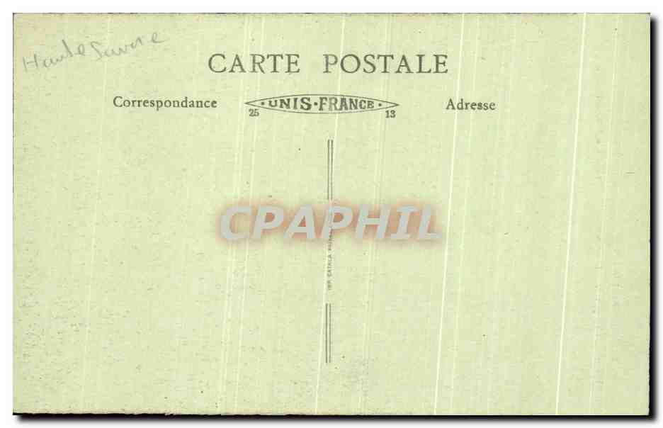 CPA Chanmonix Mont Blanc Les Praz L'Aiguille Verte Et l'Aiguille Du Dru — Verso