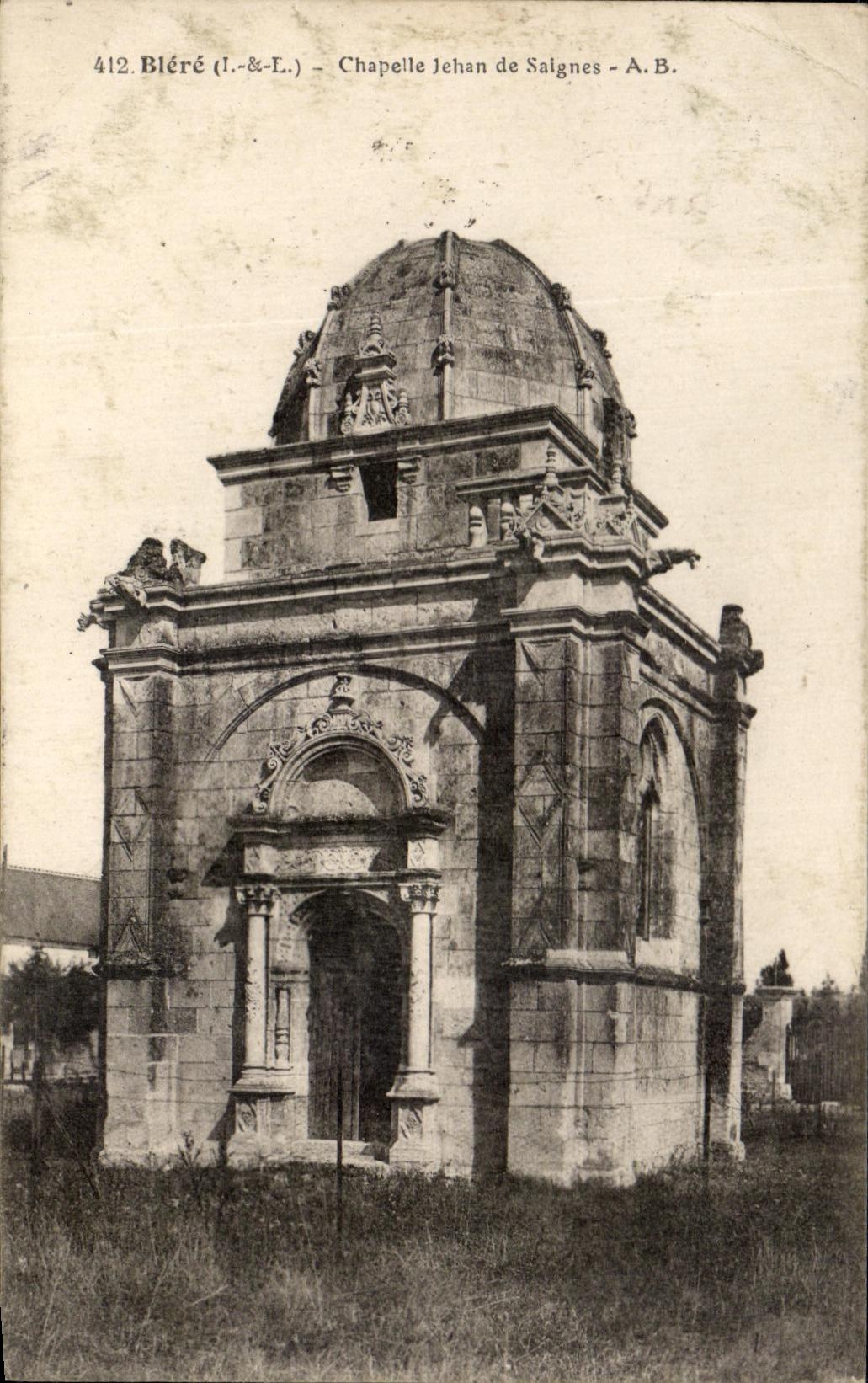 CPA Blere Chapelle Jehan De Saignes