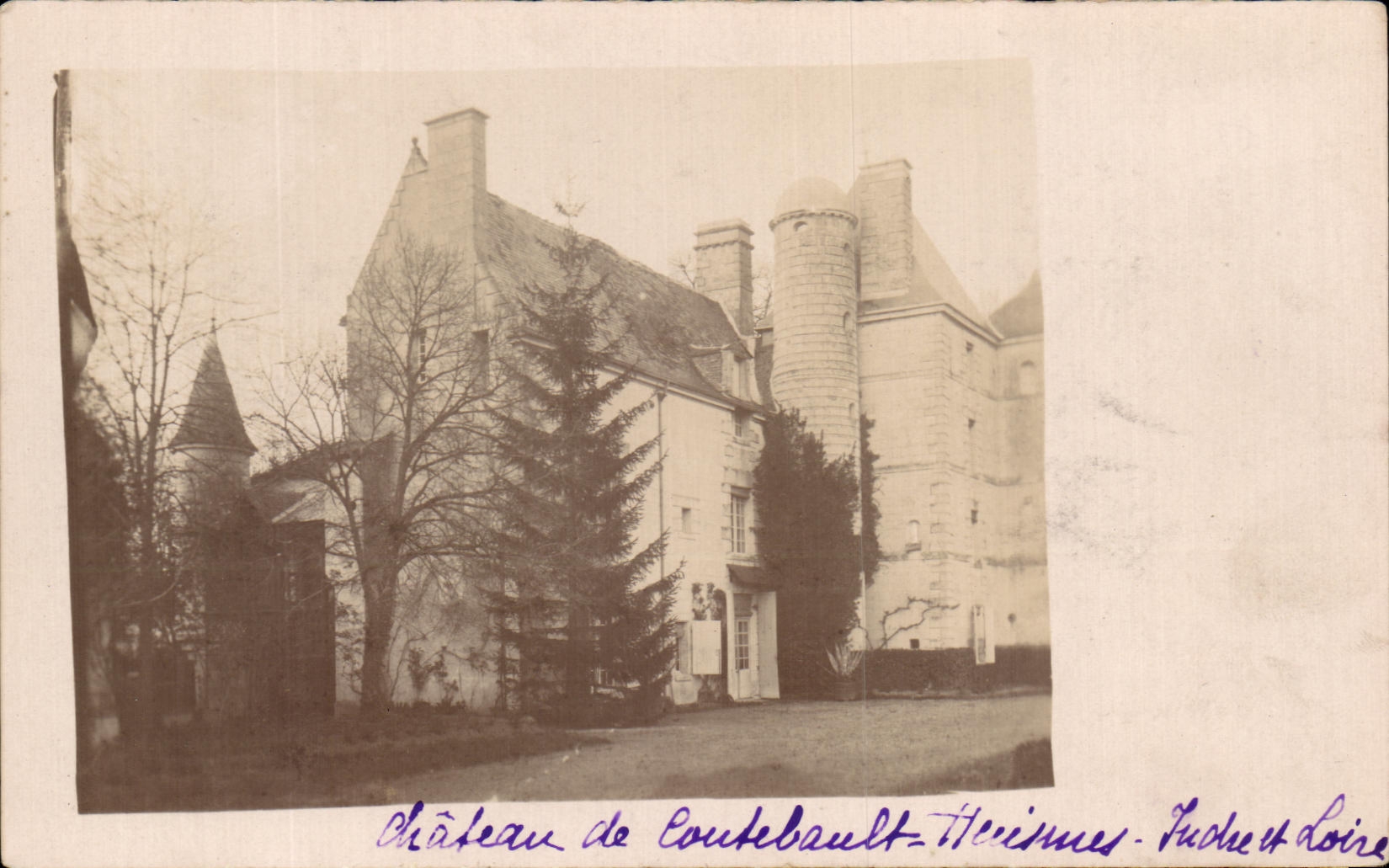 CARTE PHOTO Chateau de Coutebault Huismes