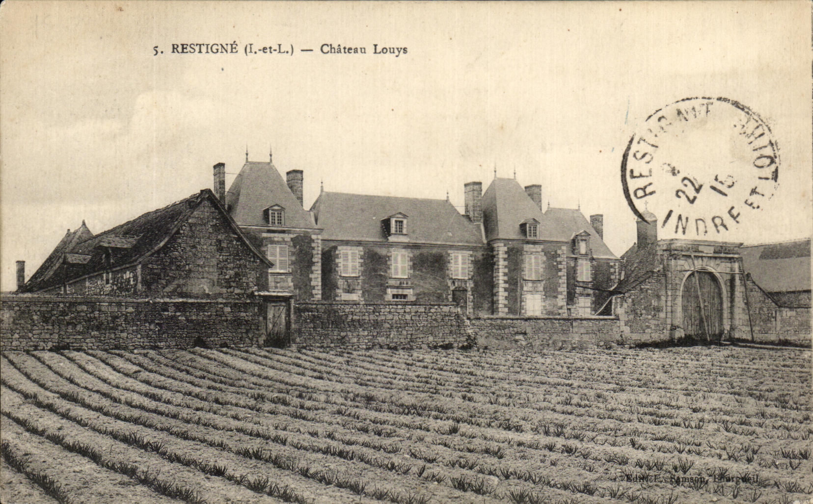 CPA Restigne Chateau Louys