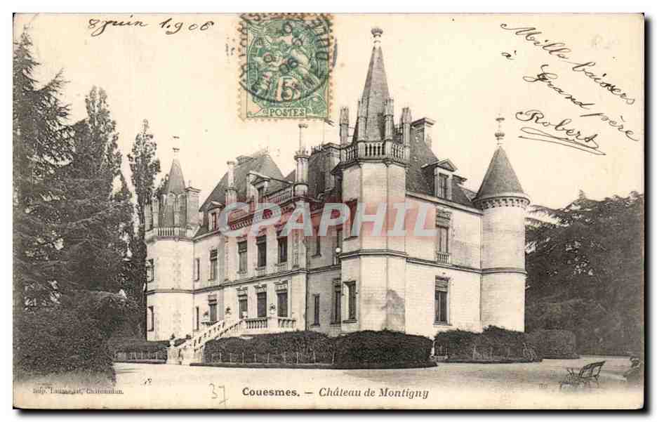 CPA Couesmes Chateau de Montigny