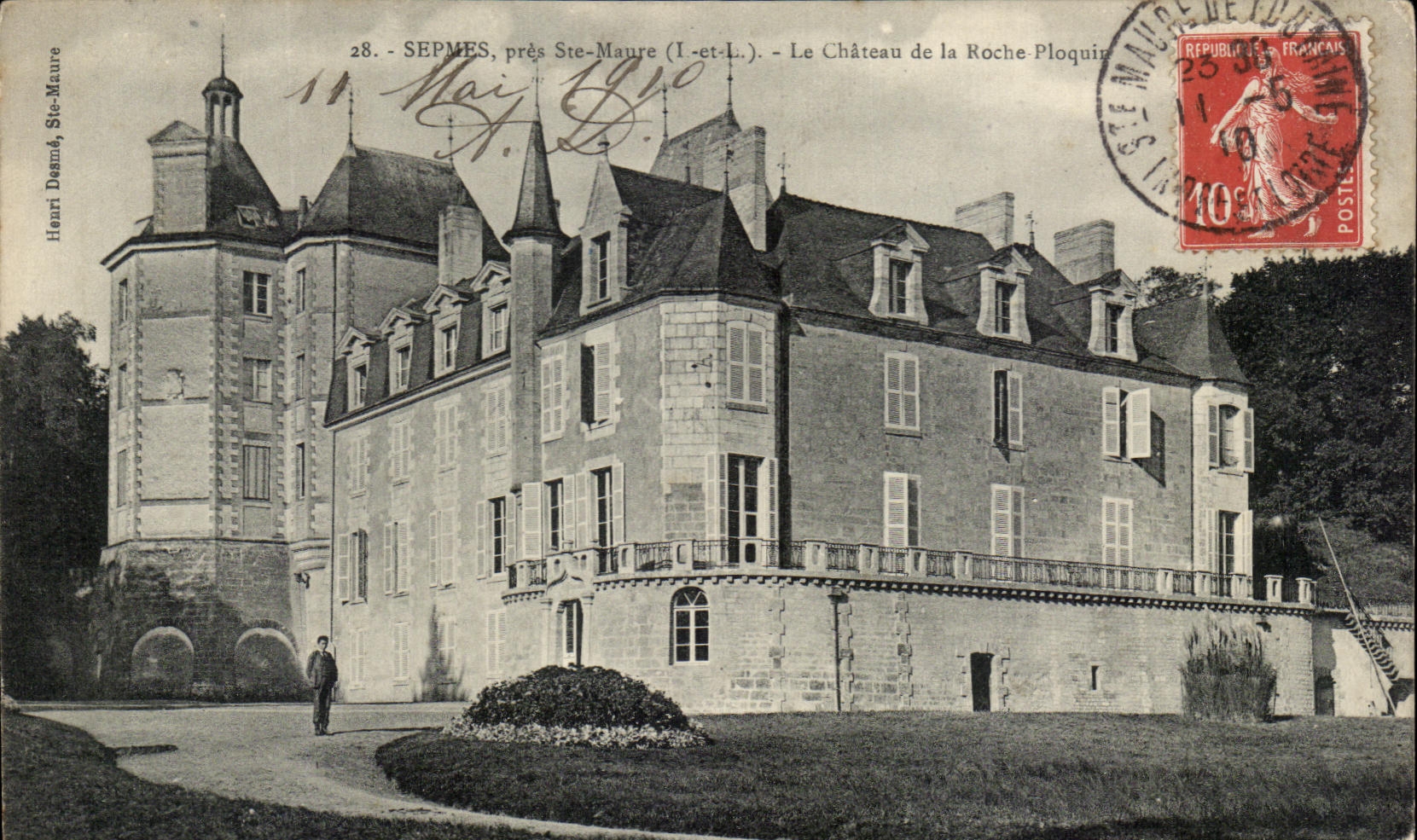 CPA Sepmes pres Ste Maure La Chateau de la Roche Ploquin
