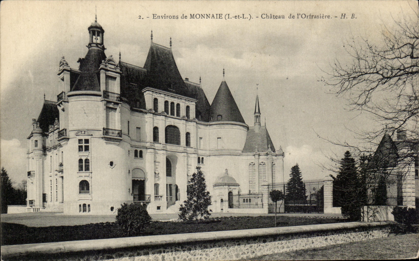 CPA Environs de Monnaie Chateau de l'Orfrasiere