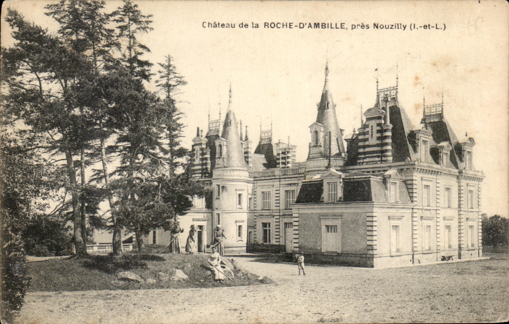 CPA Chateau de la Roche D'Ambille Pres Nouzilly