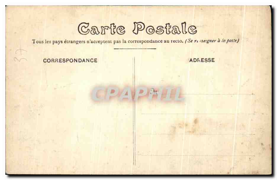 CPA Chateau de la Roche D'Ambille Pres Nouzilly — Rückseite