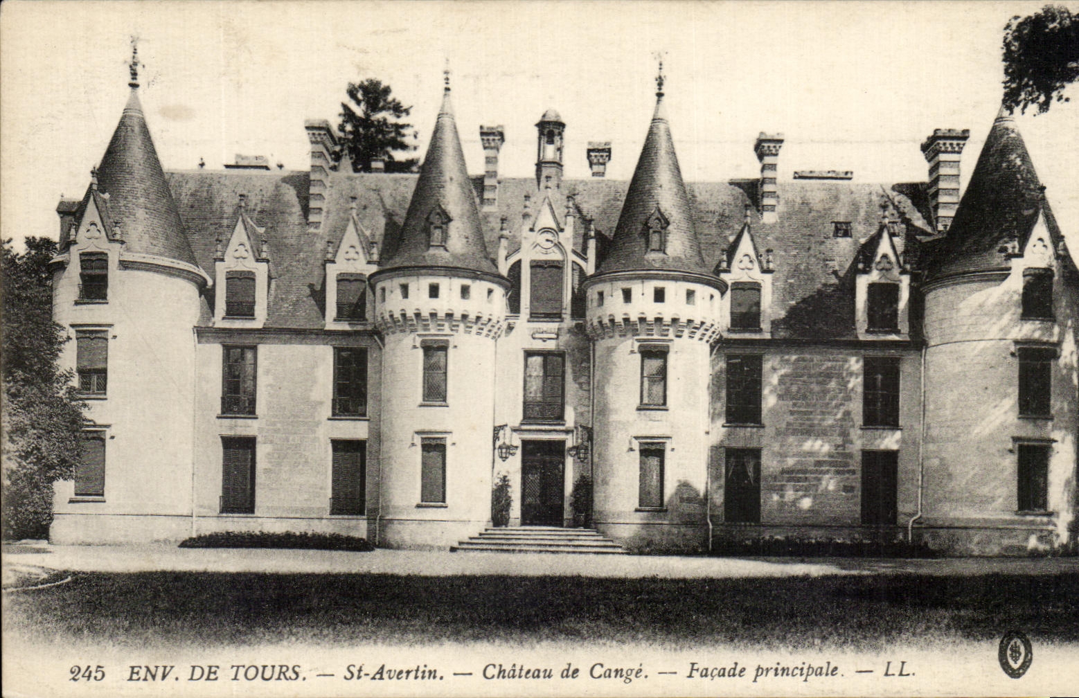 CPA Env De Tours St Avertin Chateau de Cange Facade Principale