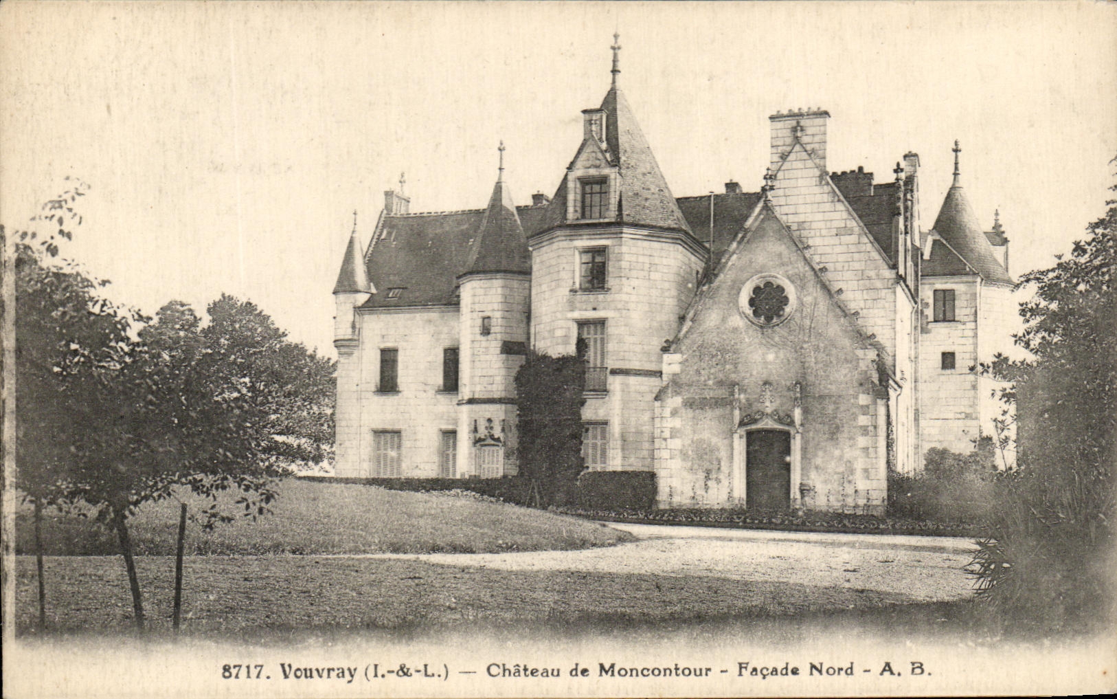 CPA Vouvray Chateau De Moncontour Facade Nord