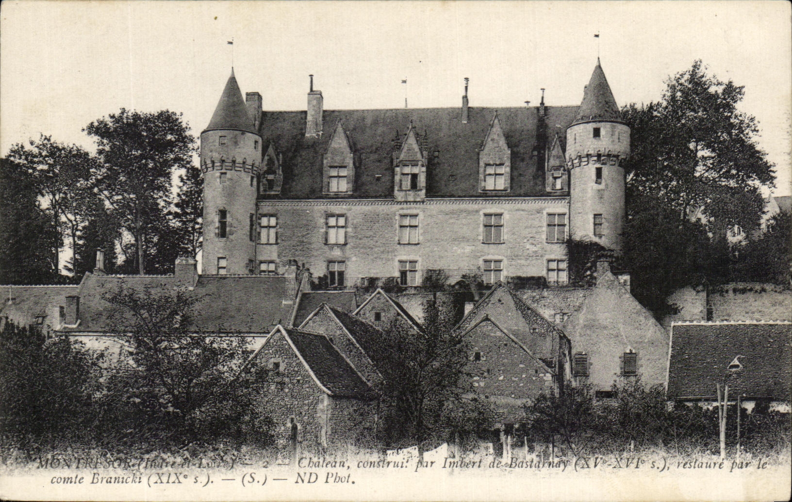 CPA Montresor chateau Construit Par Imbert de Bastarnay