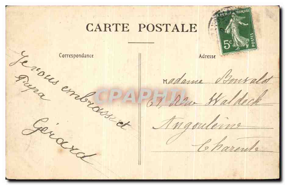 CPA Betz Le chateau Qui Fut La Vicomte De La Maison De Nanteuil — Rückseite