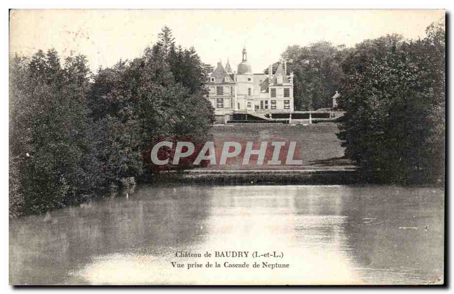 CPA Chateau De Baudry Vue Prise De La Cascade De Neptune