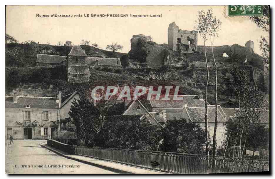 CPA Ruines D'Etableau Pres Le Grand Pressigny