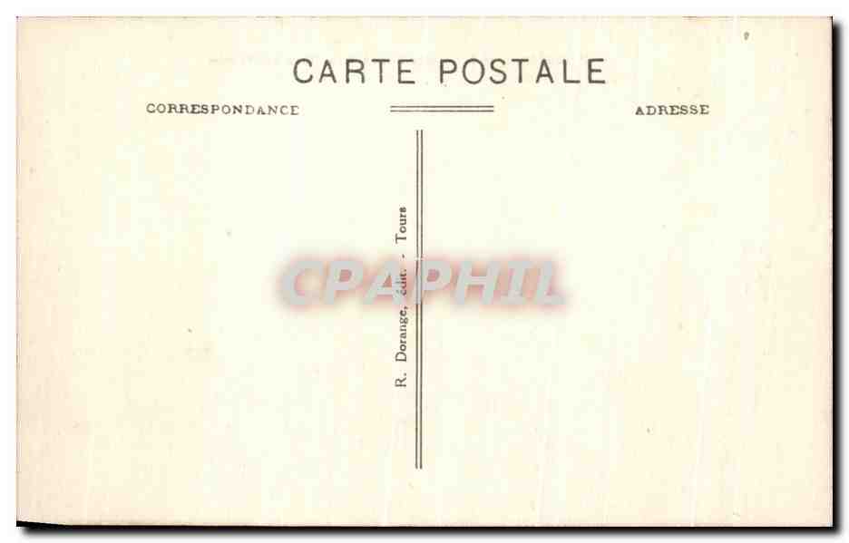 CPA Richelieu Les Halles Et La Place Du Marche — Rückseite