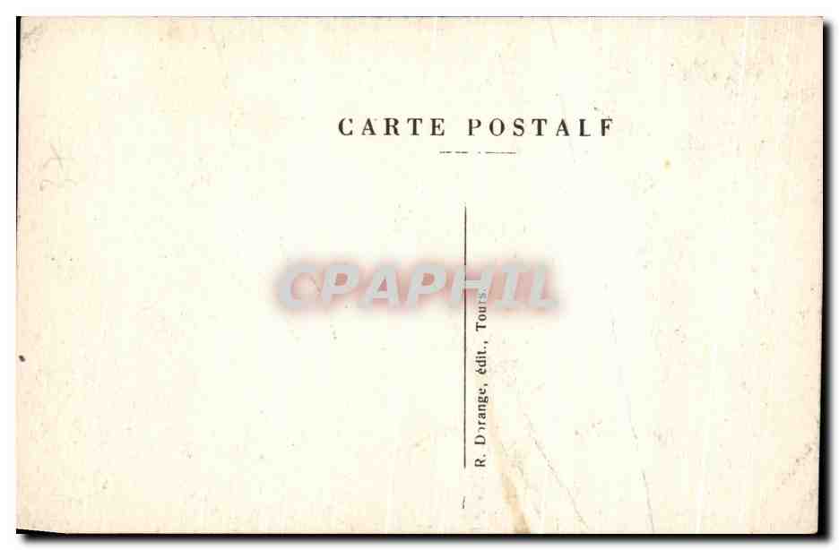 CPA Sainte Catherine De Fierbois Le Chateau De Comacre — Rückseite