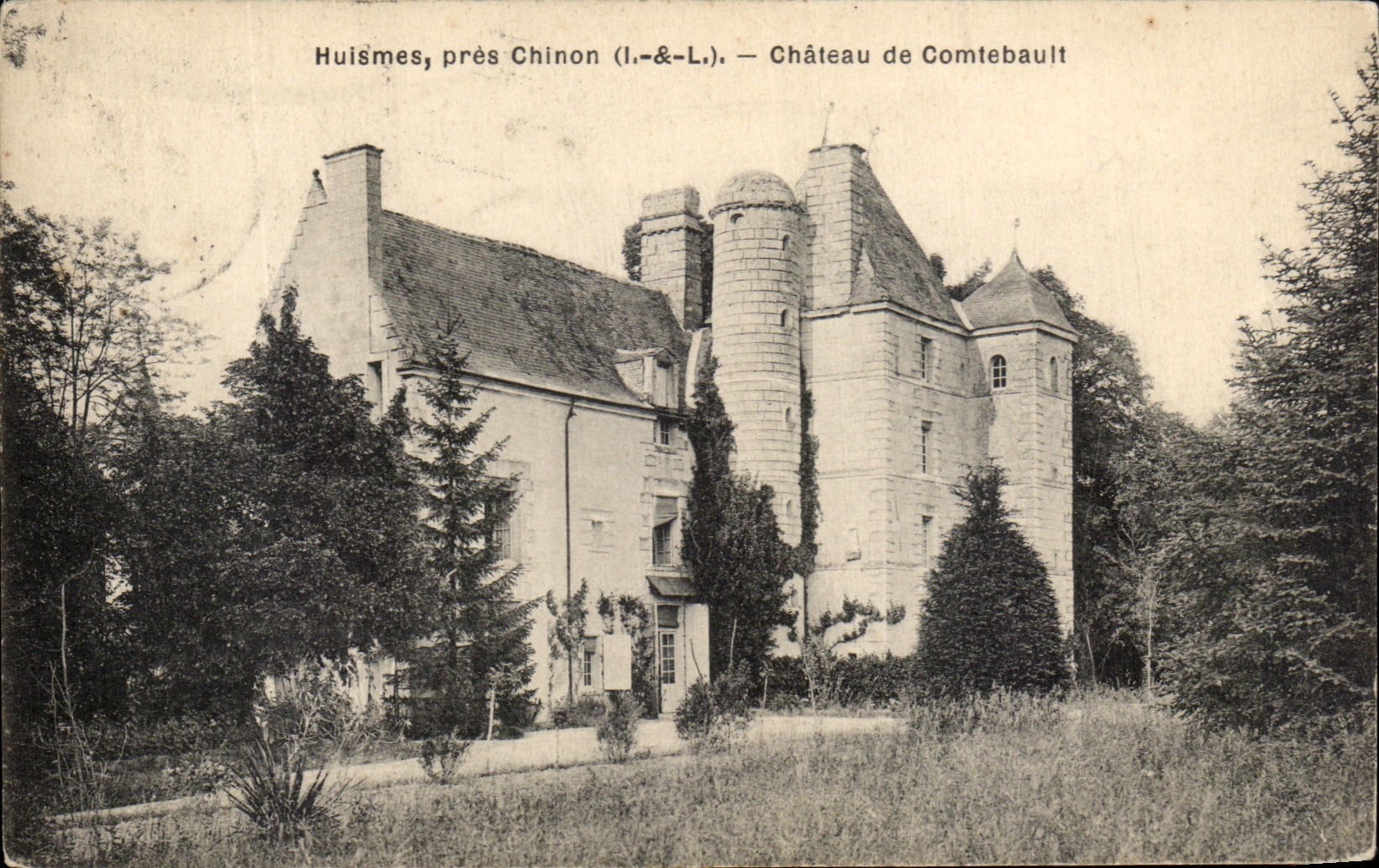 CPA Huismes Pres Chinon chateau De Comtebault