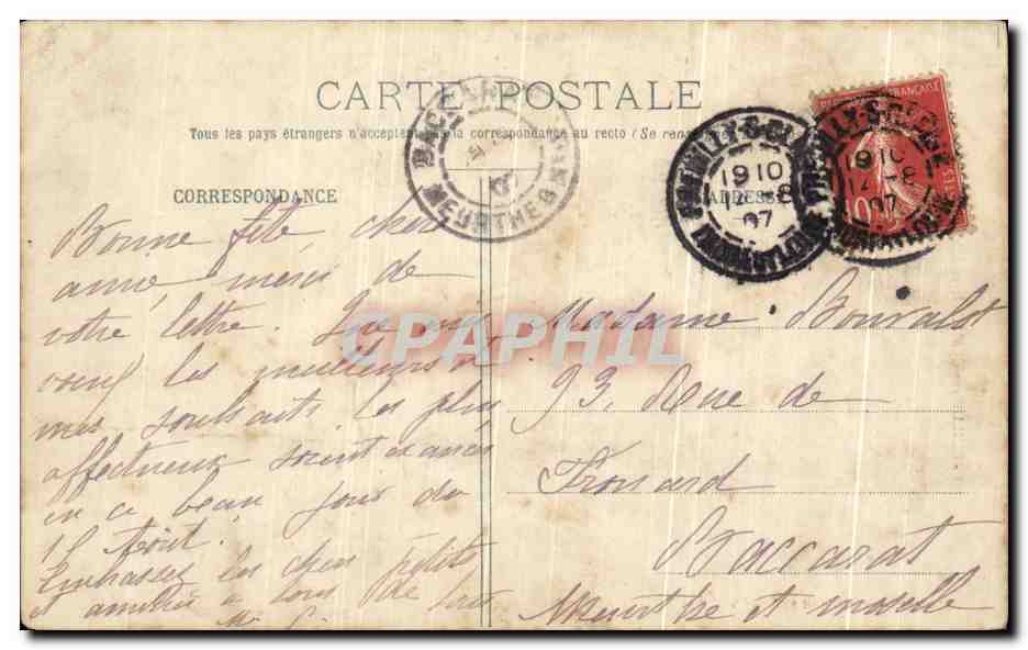 CPA Preuilly sur Claise Le Chateau — Rückseite