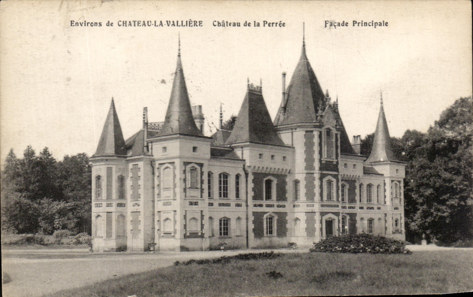 CPA Environs De Chateau La Valliere Chateau De La Perree Facade Principale
