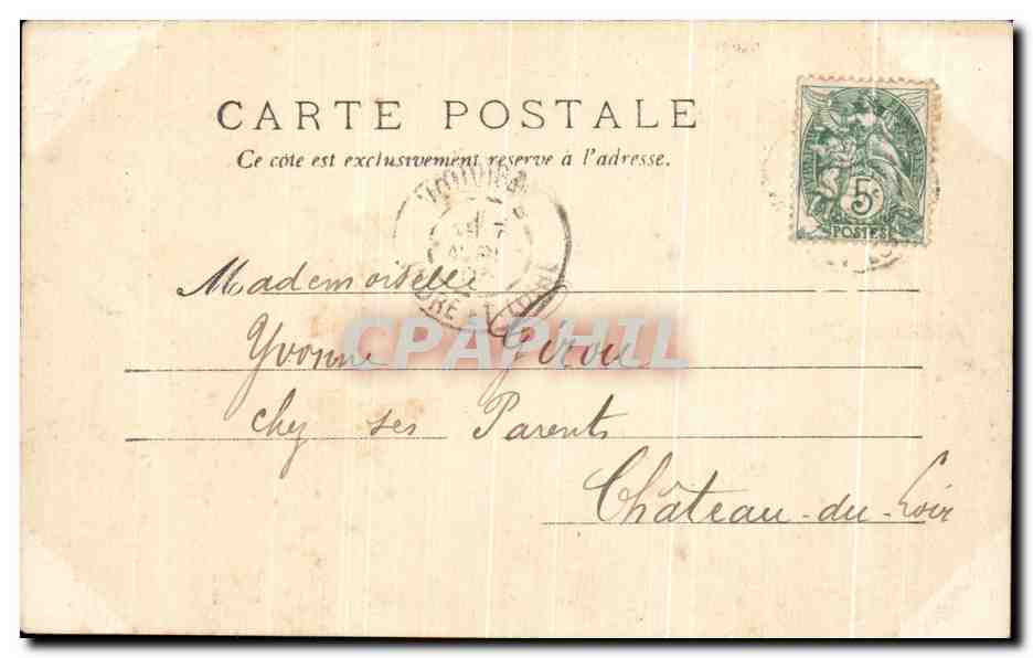 CPA Excursion De Tours A Voubray La Lanterne De Rochecorbon — Rückseite