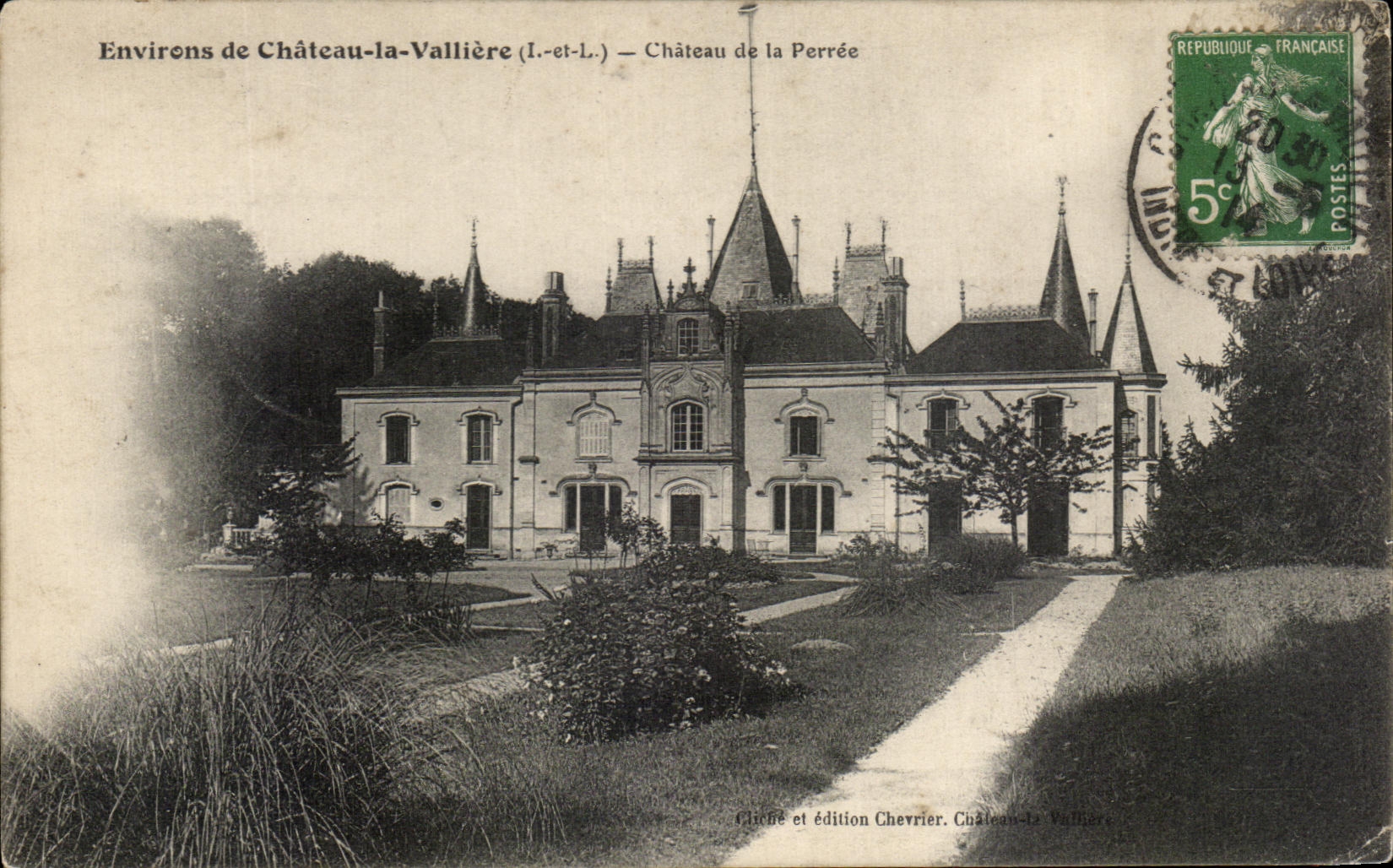 CPA Environs de Chateau la Valliere Chateau de la Perree