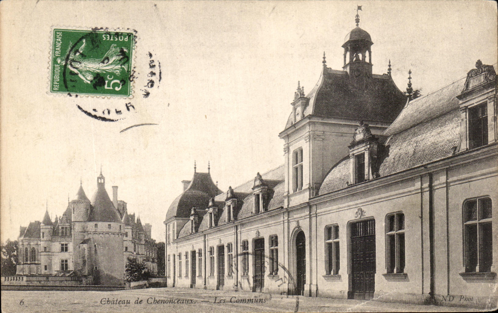 CPA Chateau de Chenonceux les Communs