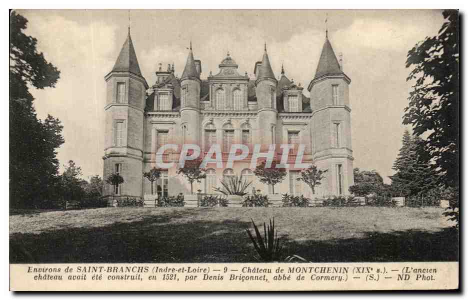 CPA Environs de Saint Branchs Chateau de Montchenin 