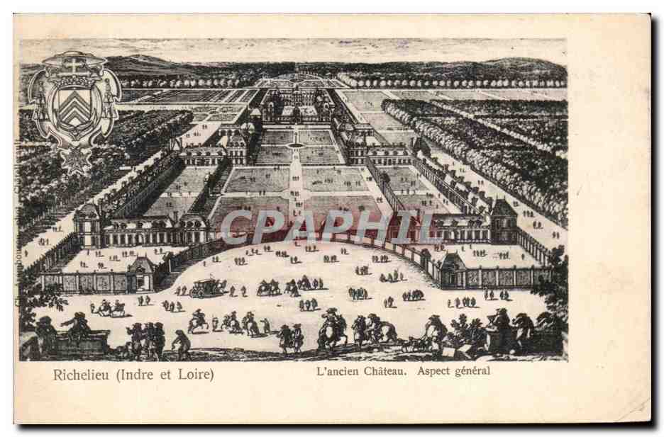 CPA Richelieu L'ancien chateau Aspect general