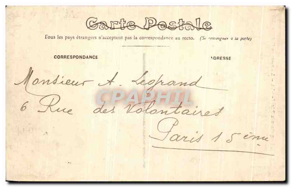 CPA Cinq Mars la Pile Les tours du Chateau — Rückseite