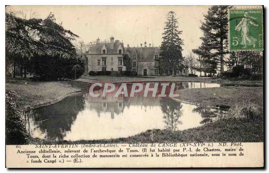 CPA Saint Avertin Chateau de Cange Ancienne Chatellenie 