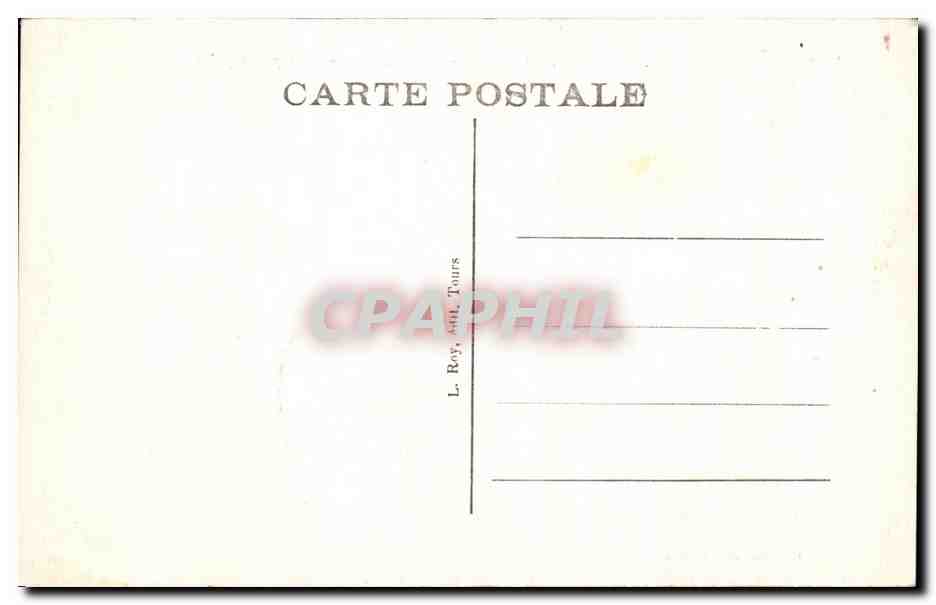 CPA Genille Le Chateau Vue Principale — Rückseite